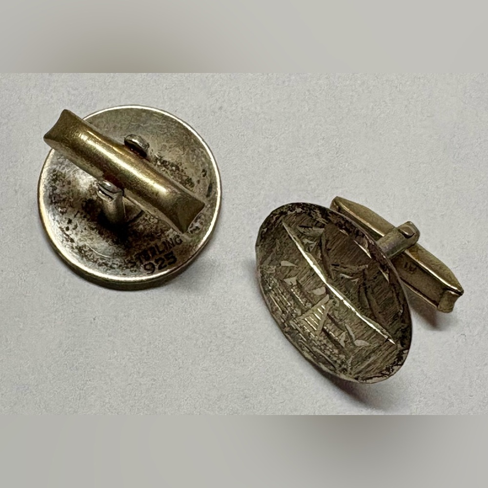 925 Sterling Silver Vintage Cufflinks